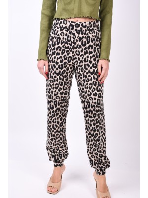 Pantaloni Dama Only Onlbella Nightwear Silver Lining/Animal Print